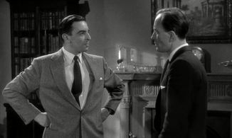 Martin Benson and Peter Burton in Spin a Dark Web (1956)