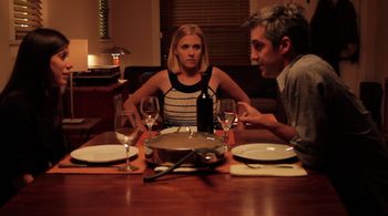 Elise Ivy, Armand Desharnais, and Ryan Driscoll in Take Care (2012)