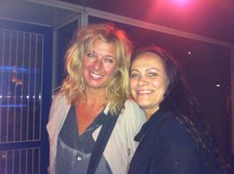 Paprika Steen the Danich actress and Ingibjörg Reynis in Copenhagen 2013