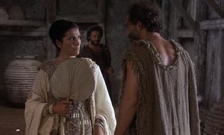 Kostas Karras, Kostas Kazakos, and Irene Papas in Iphigenia (1977)