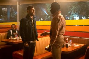 Carter Hudson and Damson Idris in Snowfall: Departures (2022)