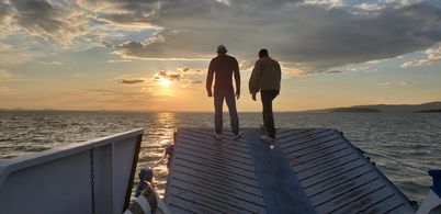 Discussing with Michael Bay how he'd like me to fall from a ferry whilst doubling Corey Hawkins on ' 6 Underground '