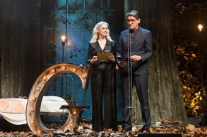 Vicky Peña and Marcel Barrena in Premis Gaudí 10 anys (2018)