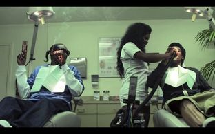 scene from Mac and devin go to high school, Alicia Monet Caldwell as nurse Jubilance