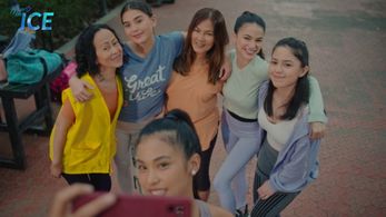 Amy Austria, Lei Angela Ollet, Roxie Smith, Antonette Garcia, Shuvee Etrata, and Ashley Ortega in Hearts on Ice (2023)