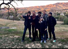 Cast of Hector’s Hell House. Christian Weissman, Adam Krueger, Samuel Evans, Gabriel Storm, and Christian Hutchersom.