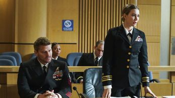 David Boreanaz and Natasha Hall in SEAL Team (2017)