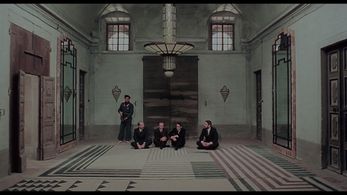 Paolo Bonacelli, Giorgio Cataldi, Ezio Manni, Uberto Paolo Quintavalle, and Aldo Valletti in Salò, or the 120 Days of So