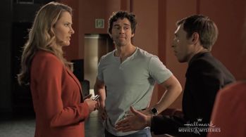 Jill Wagner, Mark Krysko, and Garrett Black in Mystery 101: Dead Talk (2019)