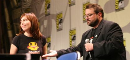 Kevin Smith and Michele Fazekas