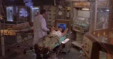 Jeffrey Combs and Hunter Tylo in SharkMan (2005)