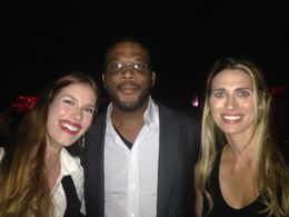 Sanna Haynes with Tyler Perry and actress Sarafina King at the 