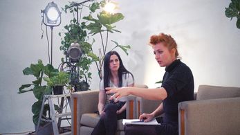 Suzanne LaChasse with actress Easton Alexeyev