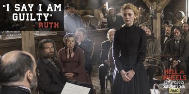 Colm Meaney, Anson Mount, Kasha Kropinski, David Wilson Barnes, and Phil Burke in Hell on Wheels (2011)