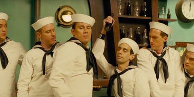 Marcos in the 'No Dames!' number in Hail, Caesar!