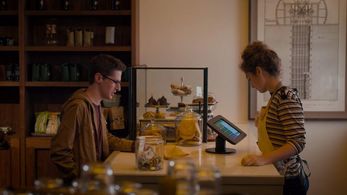 Evelyn Giovine and Noah Robbins in Evil on CBS