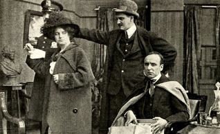 May Abbey and Barry O'Moore in The Adventure of the Stolen Papers (1914)