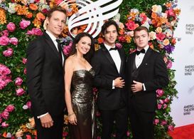 (L-R) Ward Horton, Roxanna Hope Radja, Michael Hsu Rosen & Jack DiFalco attend the American Theatre Wing Centennial Gala