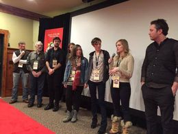 Q & A session for Birds of Neptune at Slamdance Film Festival. L to R: AD Todd Robinson, Art Dir. Greg McMickle, Actor K