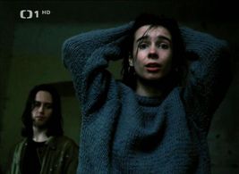 Nela Boudová and Marek Brodský in Mravenci nesou smrt (1986)