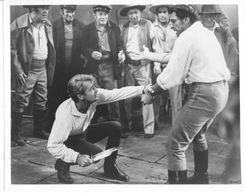 Alan Ladd and Anthony Caruso in The Iron Mistress (1952)