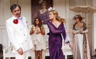 Josef Abrhám, Eva Holubová, Barbora Seidlová, and Dagmar Havlová in Leaving (2011)