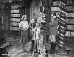 Hans Brausewetter, Richard Häussler, and Anny Ondra in Himmel, wir erben ein Schloß (1943)