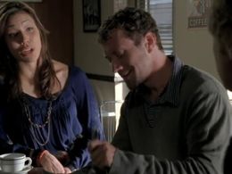 Michaela Conlin and T.J. Thyne in Bones (2005)