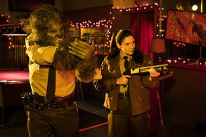 Leo Fafard and Amy Matysio in Another WolfCop (2017)