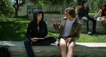 Peter Vack and Francesca Eastwood in M.F.A. (2017)