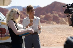 Dakota Fanning and Jenny Pellicer in Viena and the Fantomes (2020)