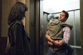 Krysten Ritter, J.R. Ramirez, and Kevin Chacon in Jessica Jones (2015)