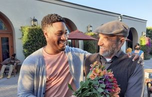 Grand Crew. Aaron Jennings and Alim Kouliev. On Set.