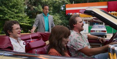 Winona Ryder, David Harbour, Dan Triandiflou, and Alec Utgoff in Stranger Things (2016)