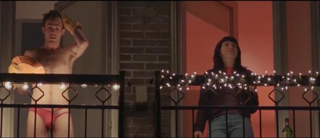 Jay DeYonker and Marzy Hart on the set of Head