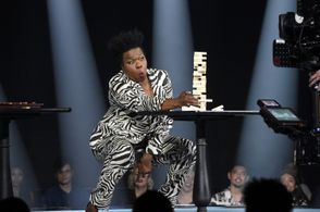 Leslie Jones and Kevin Mazur at an event for 2021 MTV Movie & TV Awards (2021)