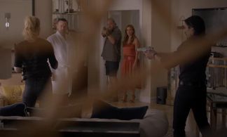 Poppy Montgomery, Desmond Chiam, and Vanessa Moltzen