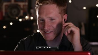 Jason Ray Schumacher on set of All Through the House