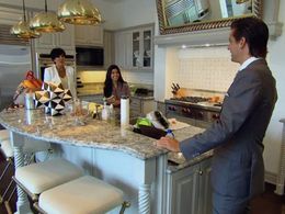 Kris Jenner, Kourtney Kardashian, and Scott Disick in Keeping Up with the Kardashians (2007)