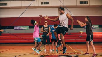 T.C. Stallings and Alena Pitts in War Room (2015)