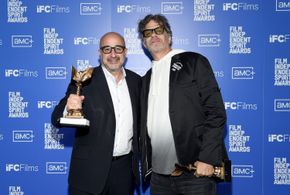 Robert Fyvolent and David Dinerstein at an event for Summer of Soul (...Or, When the Revolution Could Not Be Televised) 