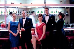 Oliver Chris, Jack Davenport, Natasha Little, Sarah Parish, and Zoe Boyle in Breathless (2013)