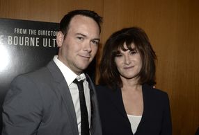 Dana Brunetti and Amy Pascal at an event for Captain Phillips (2013)