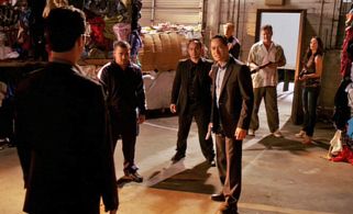 Gabrielle Anwar, Coby Bell, Bruce Campbell, Jeffrey Donovan, and Eric Esteban in Burn Notice (2007)
