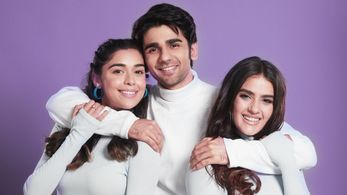 Prit Kamani, Kavya Thapar, and Eisha Singh in Middle Class Love (2022)