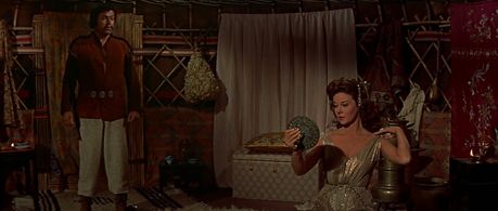 Pedro Armendáriz and Susan Hayward in The Conqueror (1956)