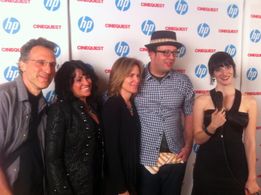 Aftermath World Premiere at the Cinequest Film Festival. Left David Kitay, Michalina Scorzelli,Sylvia Caminer, Thomas Fa