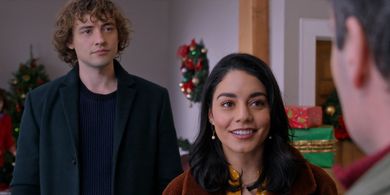 Vanessa Hudgens and Josh Whitehouse in The Knight Before Christmas (2019)