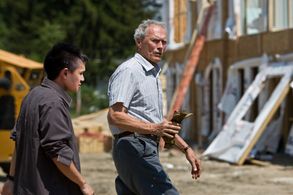 Clint Eastwood and Bee Vang in Gran Torino (2008)