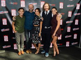 Scott Adsit, Genesis Rodriguez, Jamie Chung, T.J. Miller, and Ryan Potter at an event for Big Hero 6 (2014)